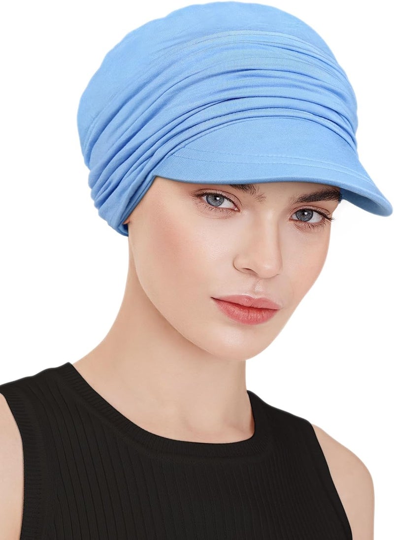 Awefeel Chemo Headwear Viscose Newsboy Cap for Women Fall and Winter Hats - Image 3